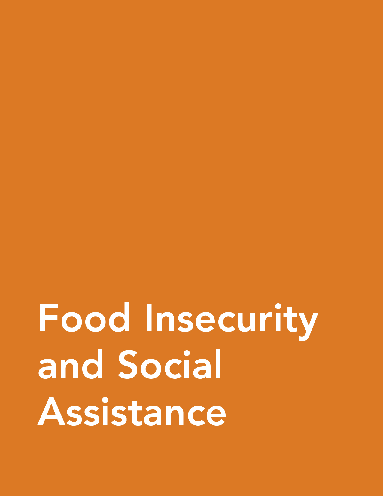 Food Insecurity and Social Assistance