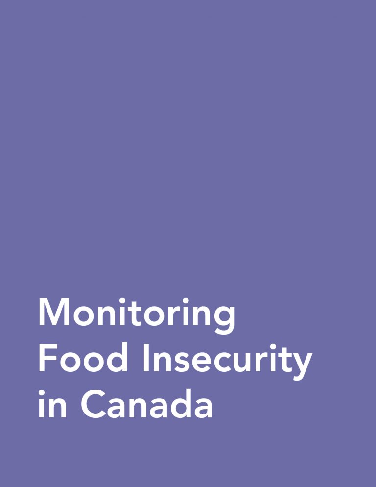 Monitoring Food Insecurity In Canada - PROOF