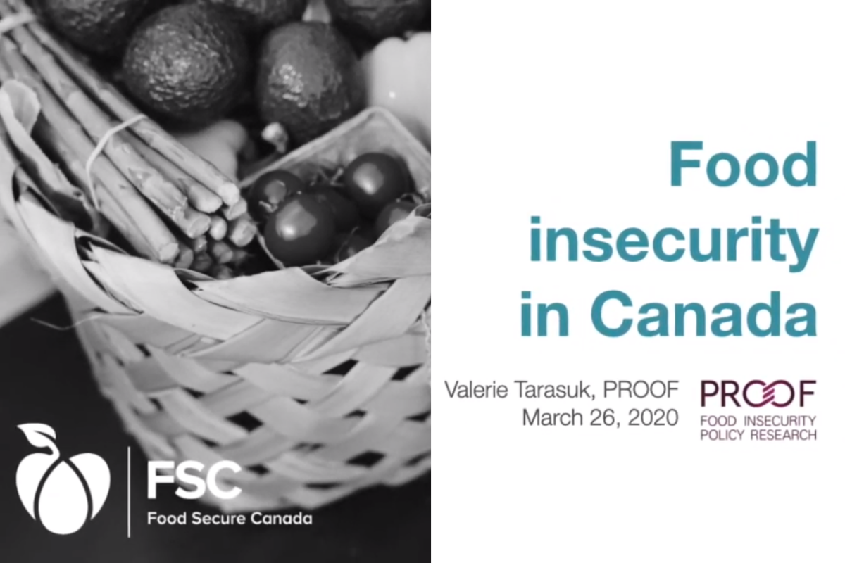 Food Insecurity in Canada — Latest Data from PROOF