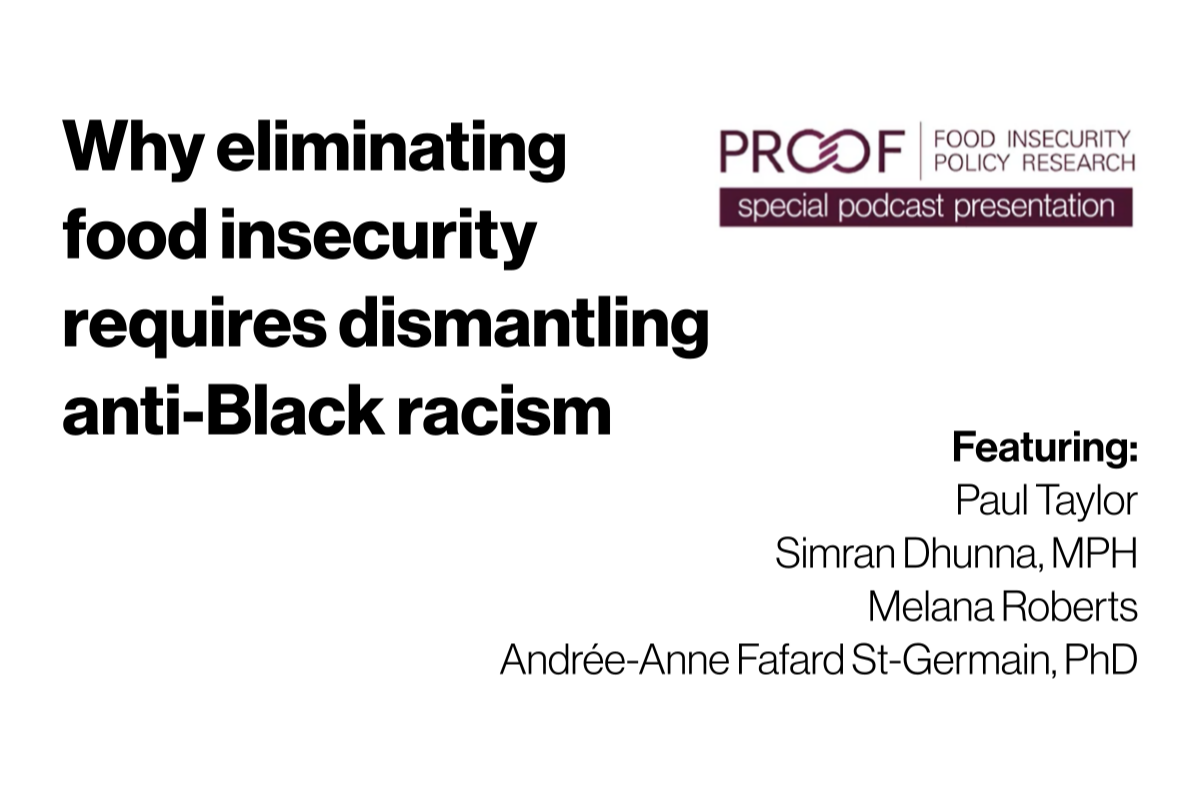 Why eliminating food insecurity requires dismantling anti-Black racism