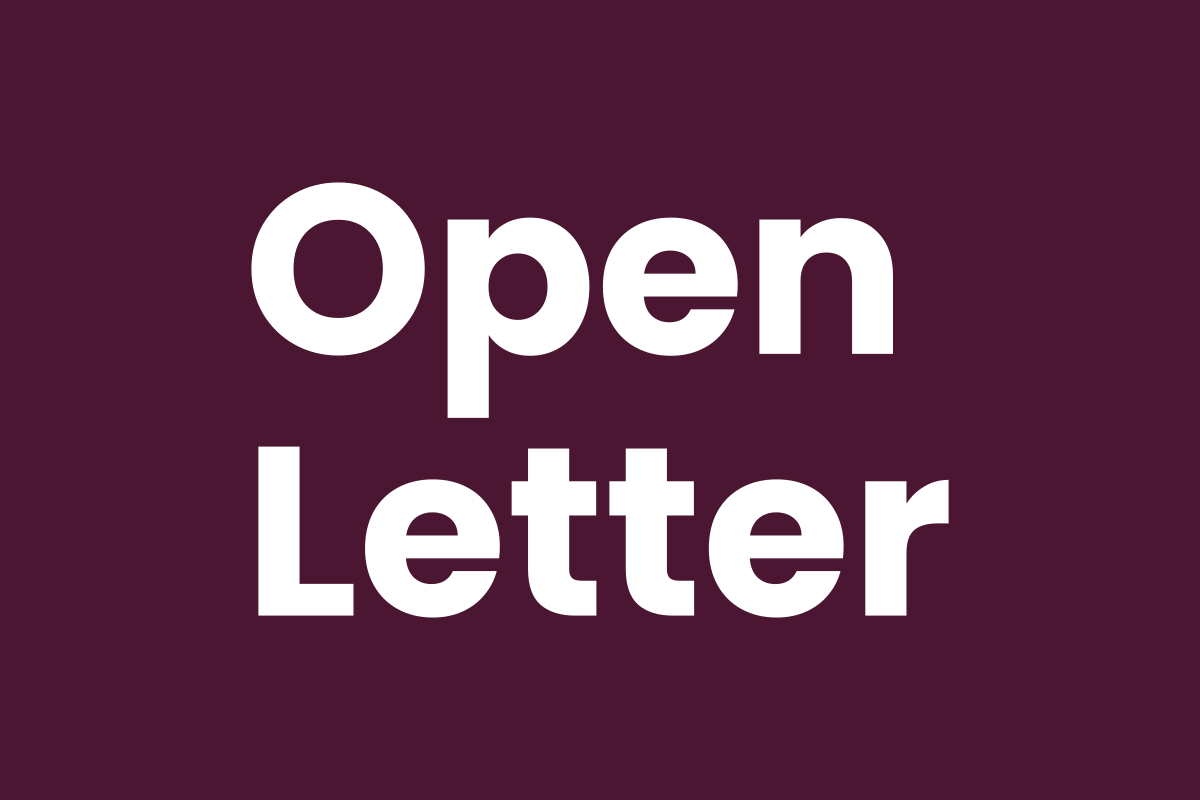 Open letter